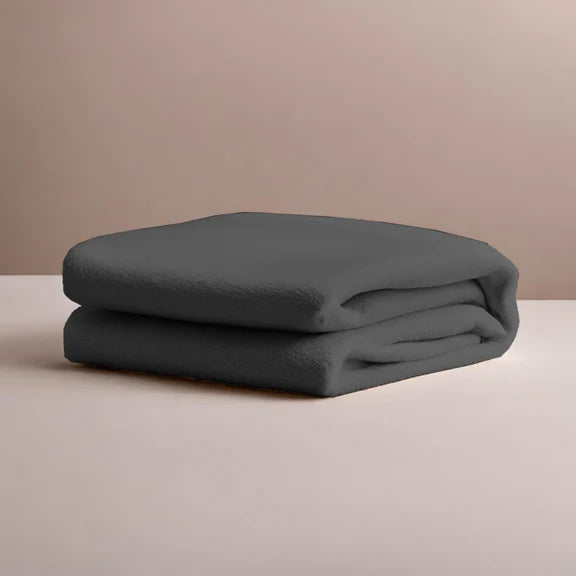 Charcoal Extra Deep Teddy Fleece Fitted Sheet