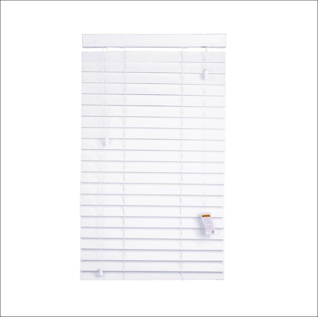 White Faux Wood Venetian Blinds 50MM Slats Window Blind