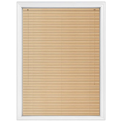 Natural PVC Venetian Blinds 25mm Slats Wood Grain Effect Window Blind