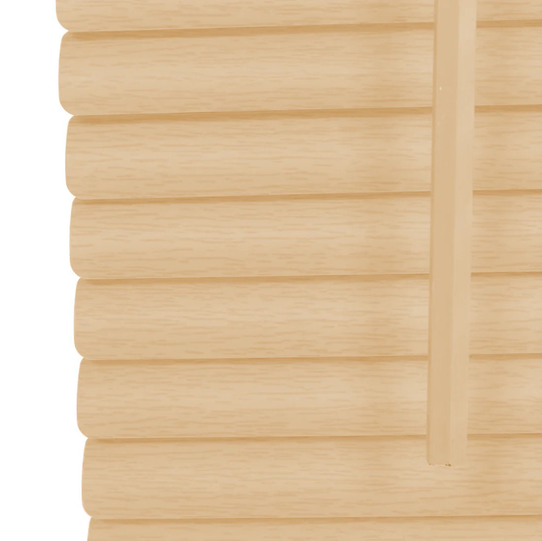 Natural PVC Venetian Blinds 25mm Slats Wood Grain Effect Window Blind