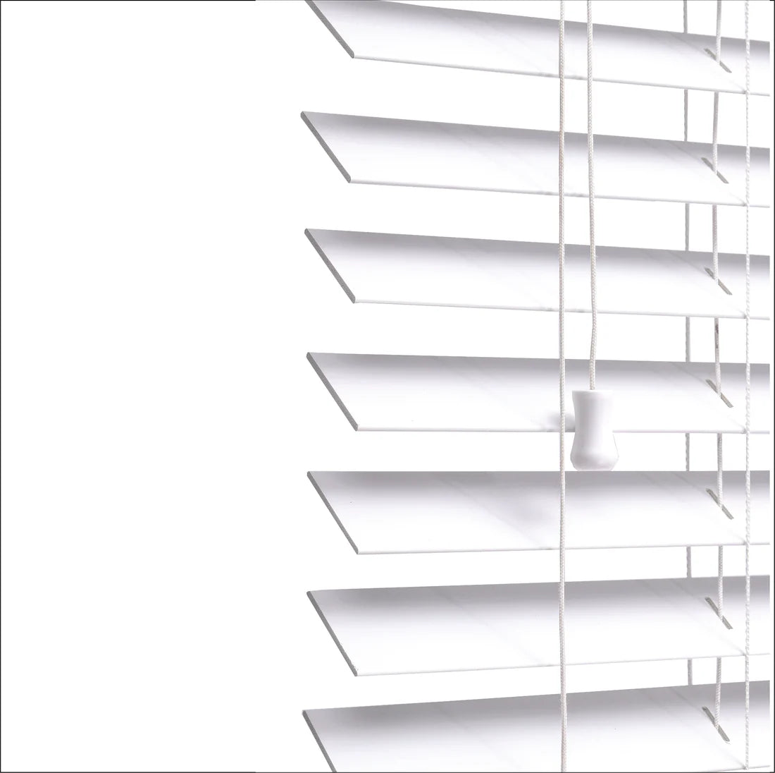 White Faux Wood Venetian Blinds 50MM Slats Window Blind