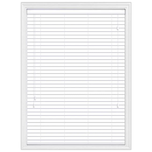 White Faux Wood Venetian Blinds 50MM Slats Window Blind