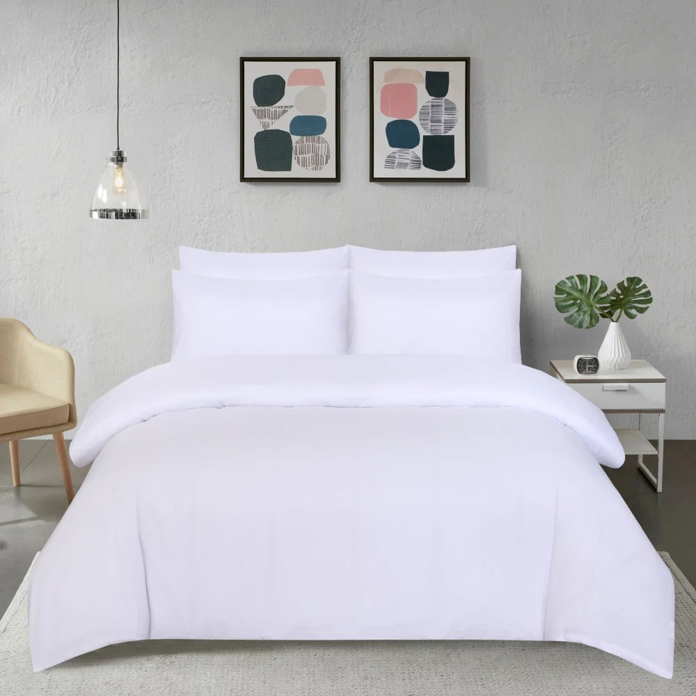 White Microfiber Duvet Cover Set Premium Quality