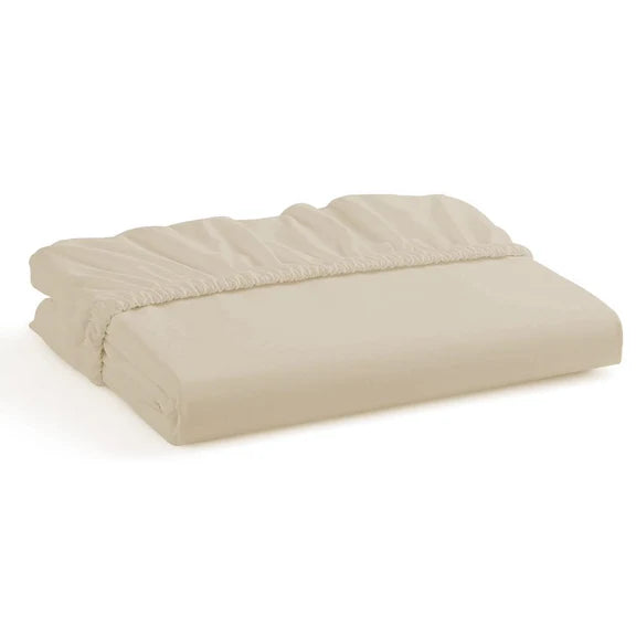 Extra Deep Fitted Sheet Polycotton Bed Sheets - Cream