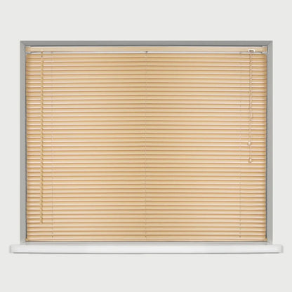 Natural PVC Venetian Blinds 25mm Slats Wood Grain Effect Window Blind