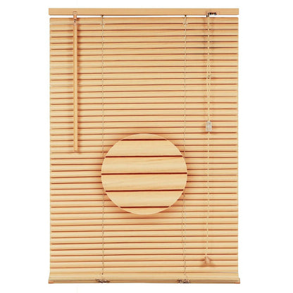 Natural PVC Venetian Blinds 25mm Slats Wood Grain Effect Window Blind